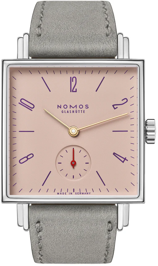 Nomos Glashutte Tetra Pearl Sapphire Crystal Watch
