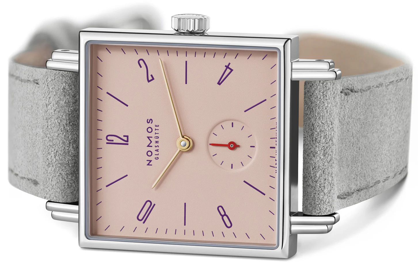 Nomos Glashutte Tetra Pearl Sapphire Crystal Watch - Image 3