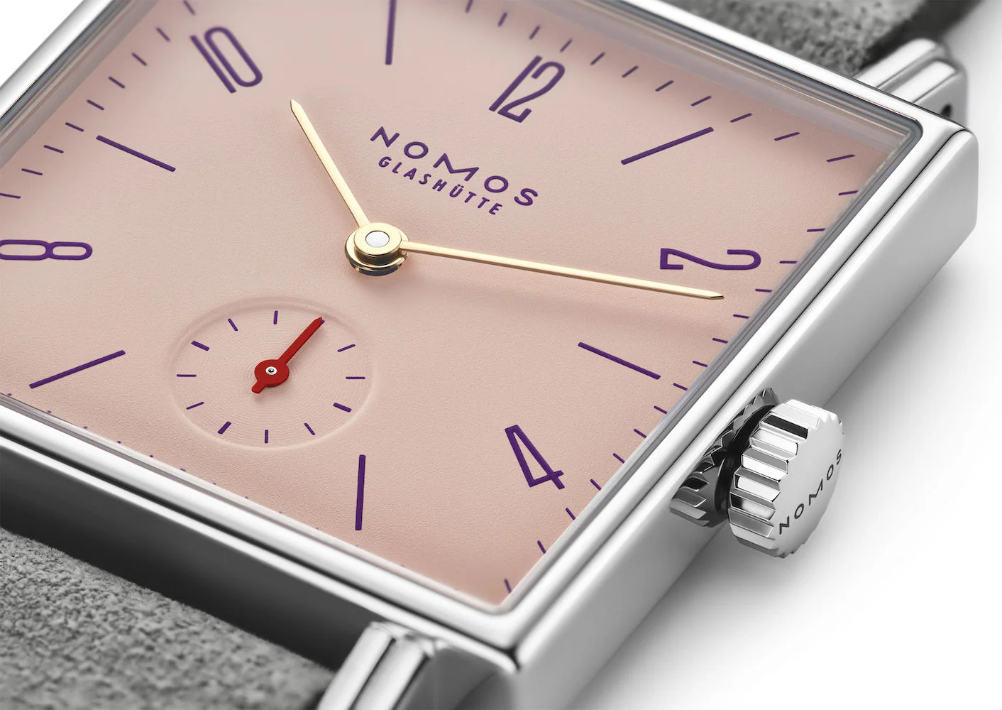 Nomos Glashutte Tetra Pearl Sapphire Crystal Watch - Image 4