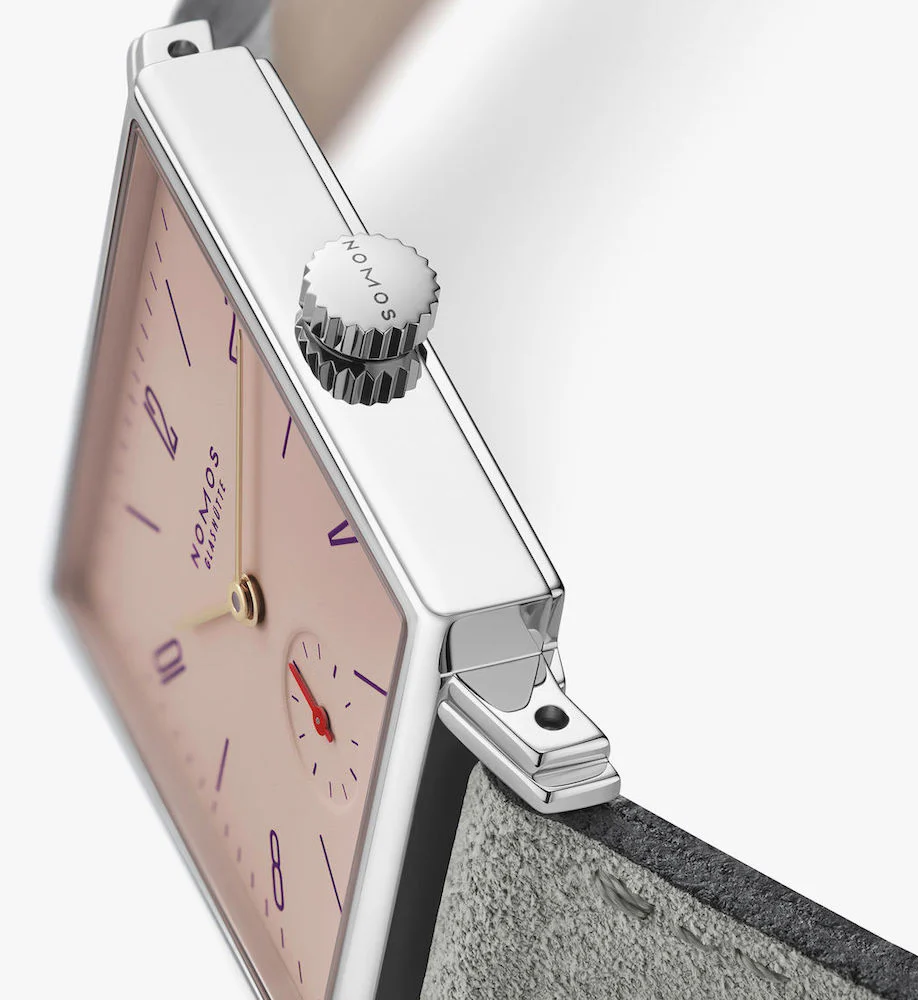 Nomos Glashutte Tetra Pearl Sapphire Crystal Watch - Image 6
