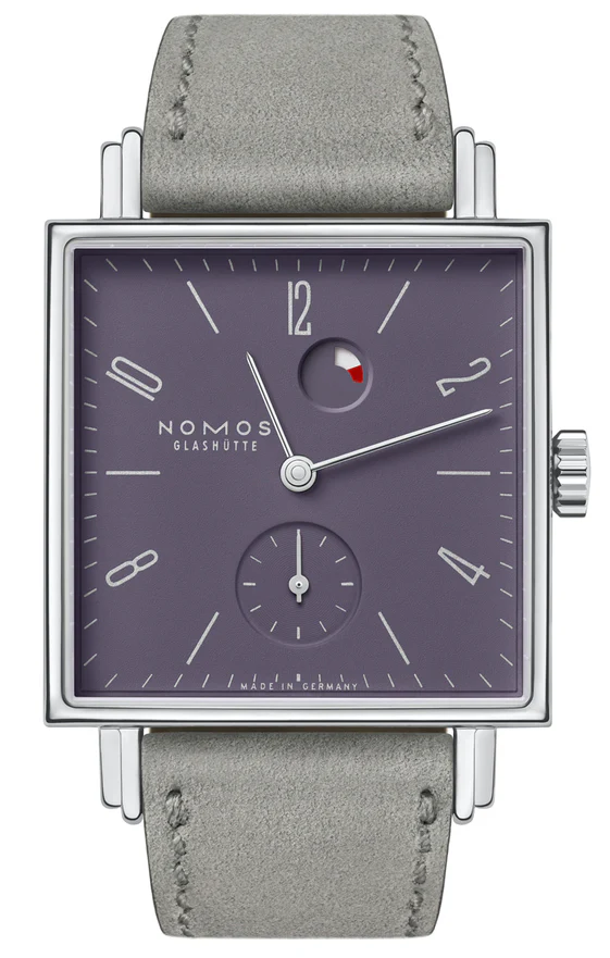 Nomos Glashutte Watch Tetra Plum Steel Back