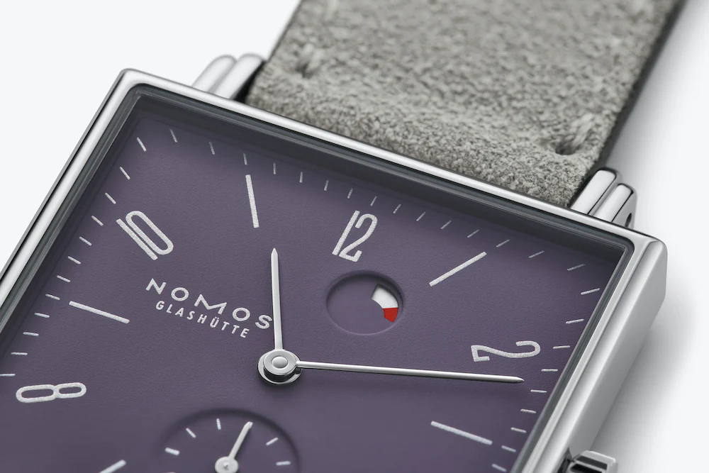 Nomos Glashutte Watch Tetra Plum Steel Back - Image 5