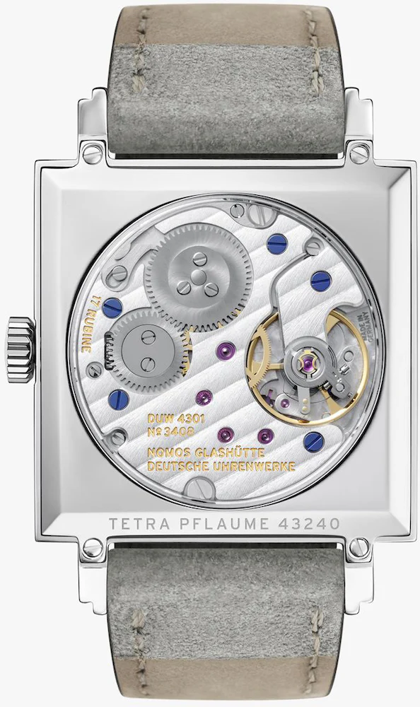 Nomos Glashutte Watch Tetra Plum Sapphire Crystal - Image 2