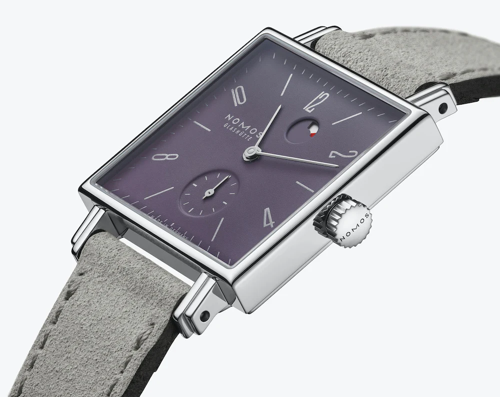 Nomos Glashutte Watch Tetra Plum Sapphire Crystal - Image 4