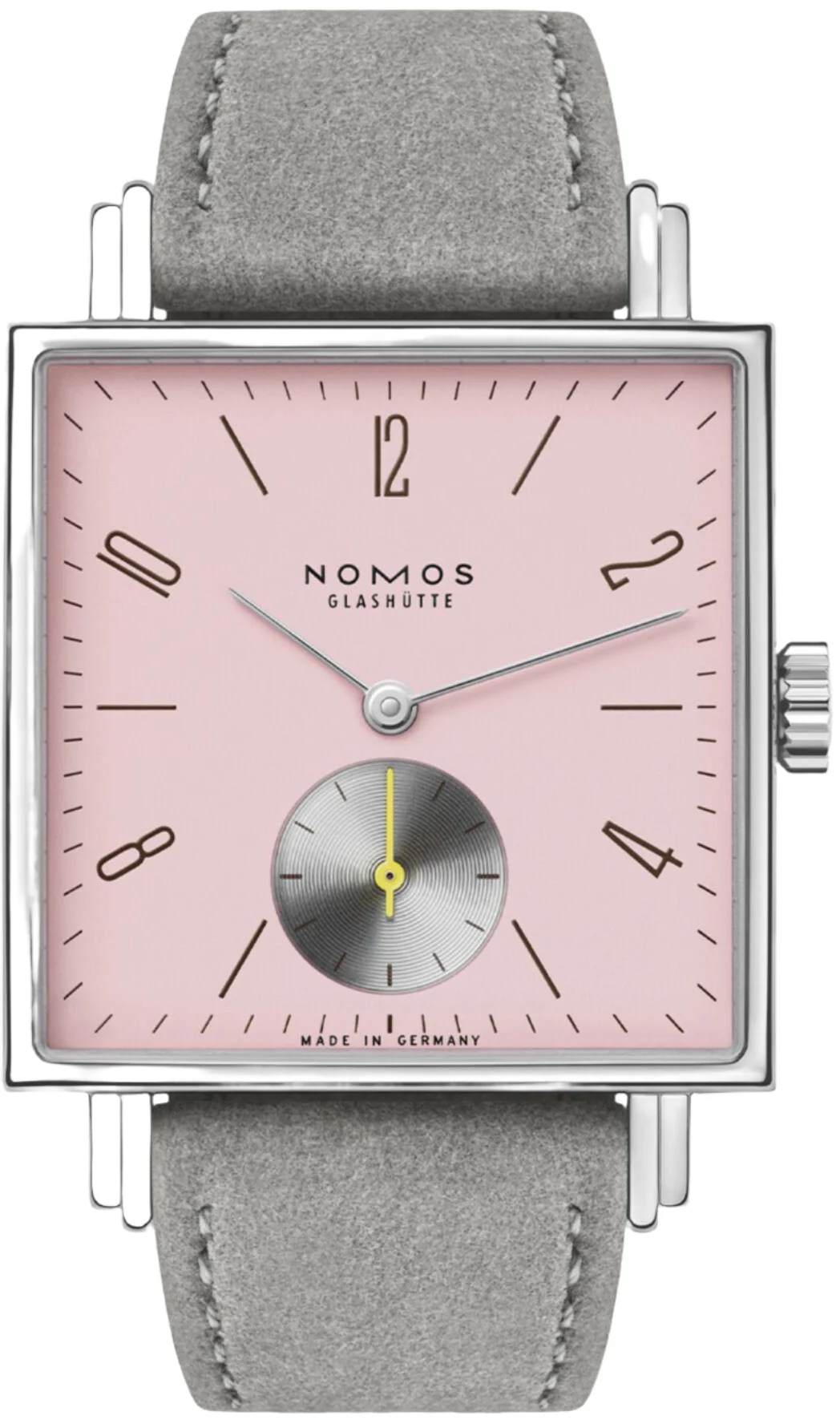 Nomos Glashutte Tetra Rose Steel Back Watch