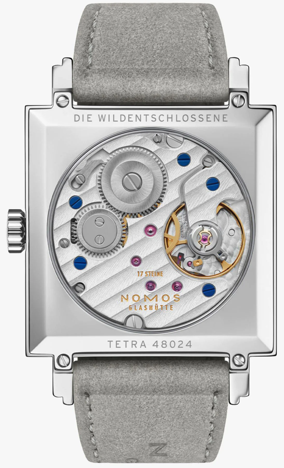 Nomos Glashutte Tetra Rose Sapphire Crystal Watch - Image 2