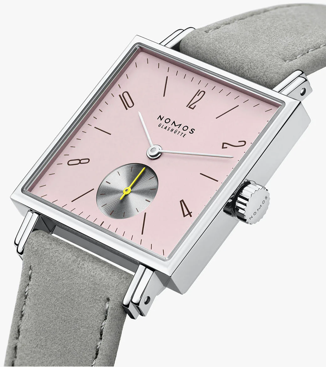 Nomos Glashutte Tetra Rose Sapphire Crystal Watch - Image 3