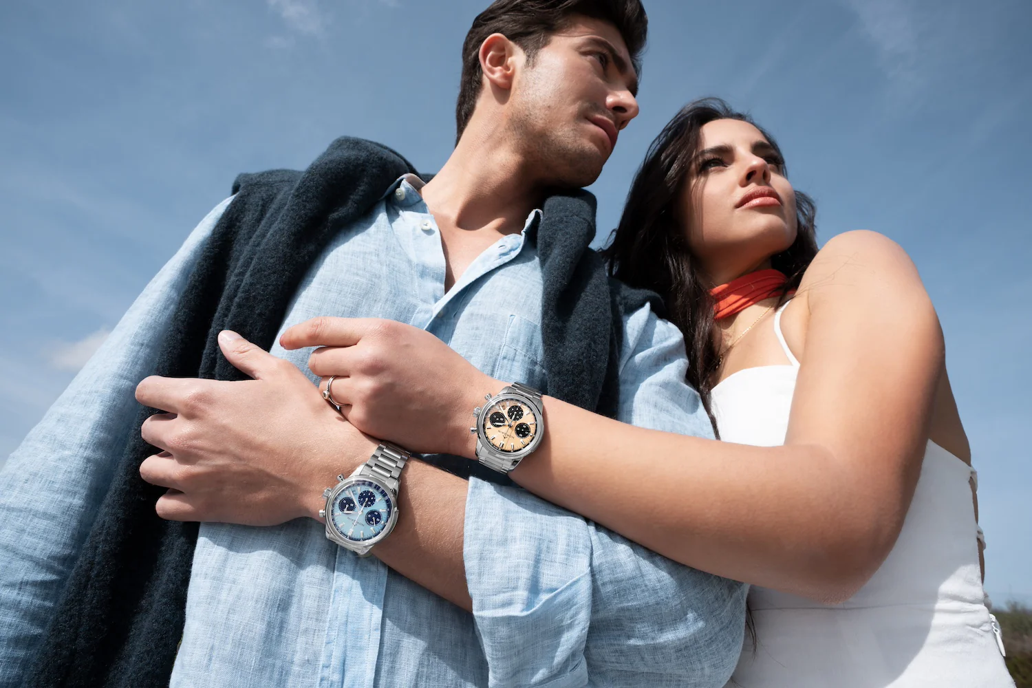 Norqain Freedom 60 Chrono 40mm Sky Blue Bracelet Watch - Image 4