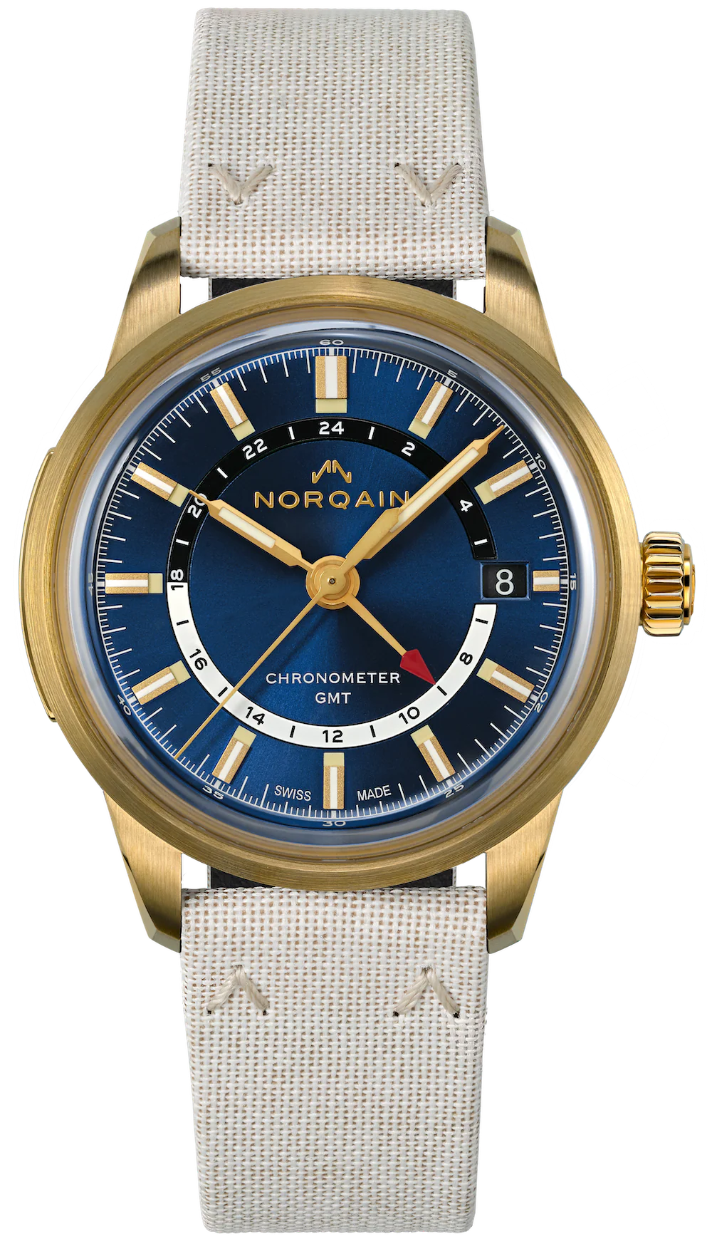 Norqain Watch Freedom 60 GMT Bronze Midnight Blue Limited Edition