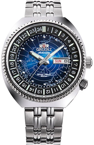 Orient Revival World Map Watch