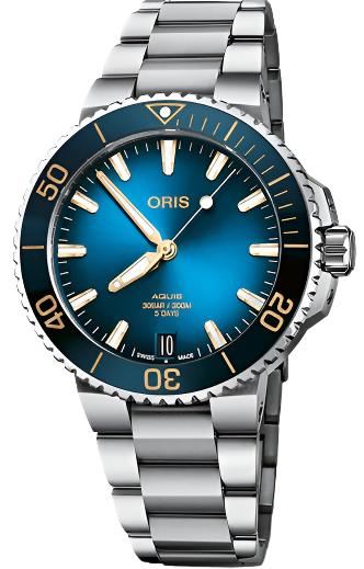 Oris Aquis Date Calibre 400 Blue Bracelet