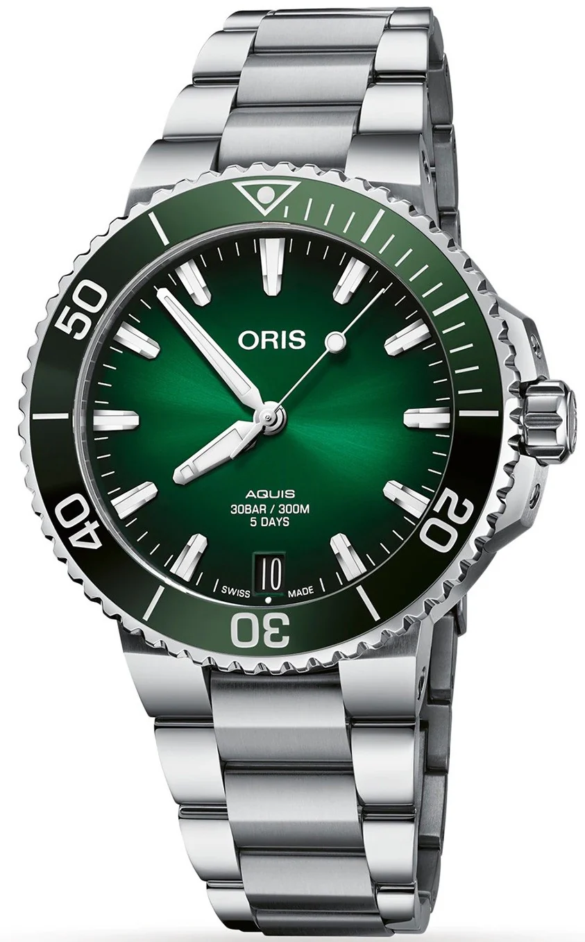 Oris Aquis Date Calibre 400 Green Bracelet