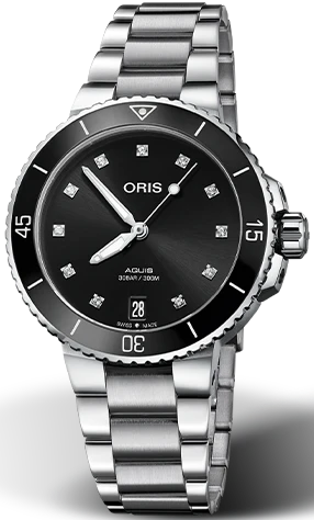 Oris Watch Aquis Date Diamond Ladies