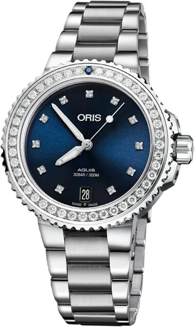 Oris Watch Aquis Date Diamond Ladies