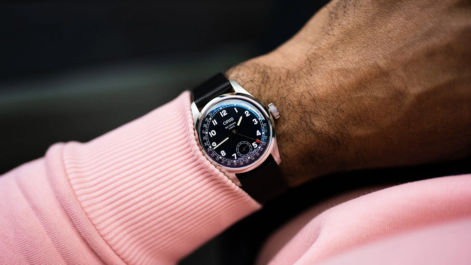 Oris Big Crown Pointer Date Calibre 403 Leather Watch - Image 7