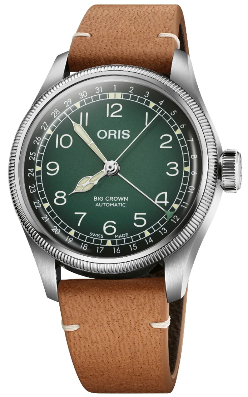 Oris Big Crown Pointer Date Cervo Volante Green Watch