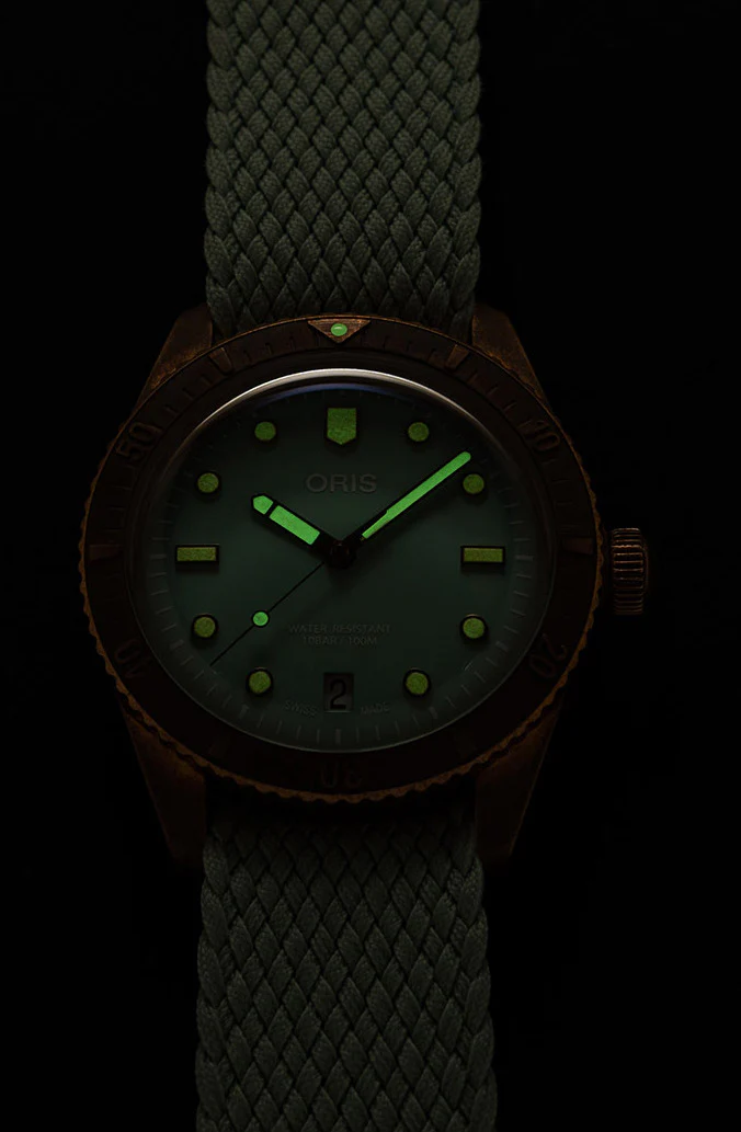 Oris Divers Sixty Five Cotton Candy Bronze Wild Green - Image 3