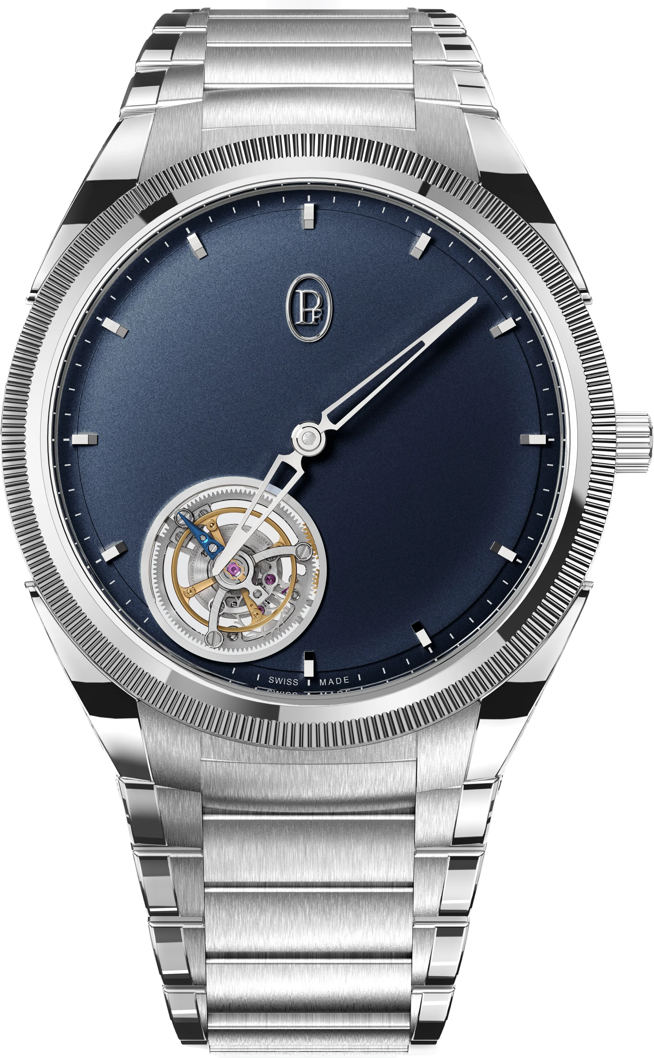 Parmigiani Fleurier Watch Tonda PF Flying Tourbillon Platinum Milano Blue Limited Edition