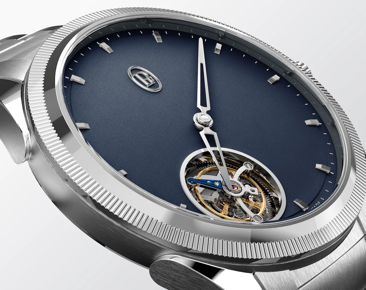 Parmigiani Fleurier Watch Tonda PF Flying Tourbillon Platinum Milano Blue Limited Edition - Image 4
