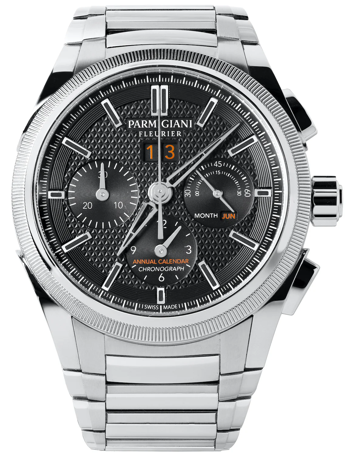 Parmigiani Fleurier Watch Tondagraph GT Acier Limited Edition Steel Bracelet