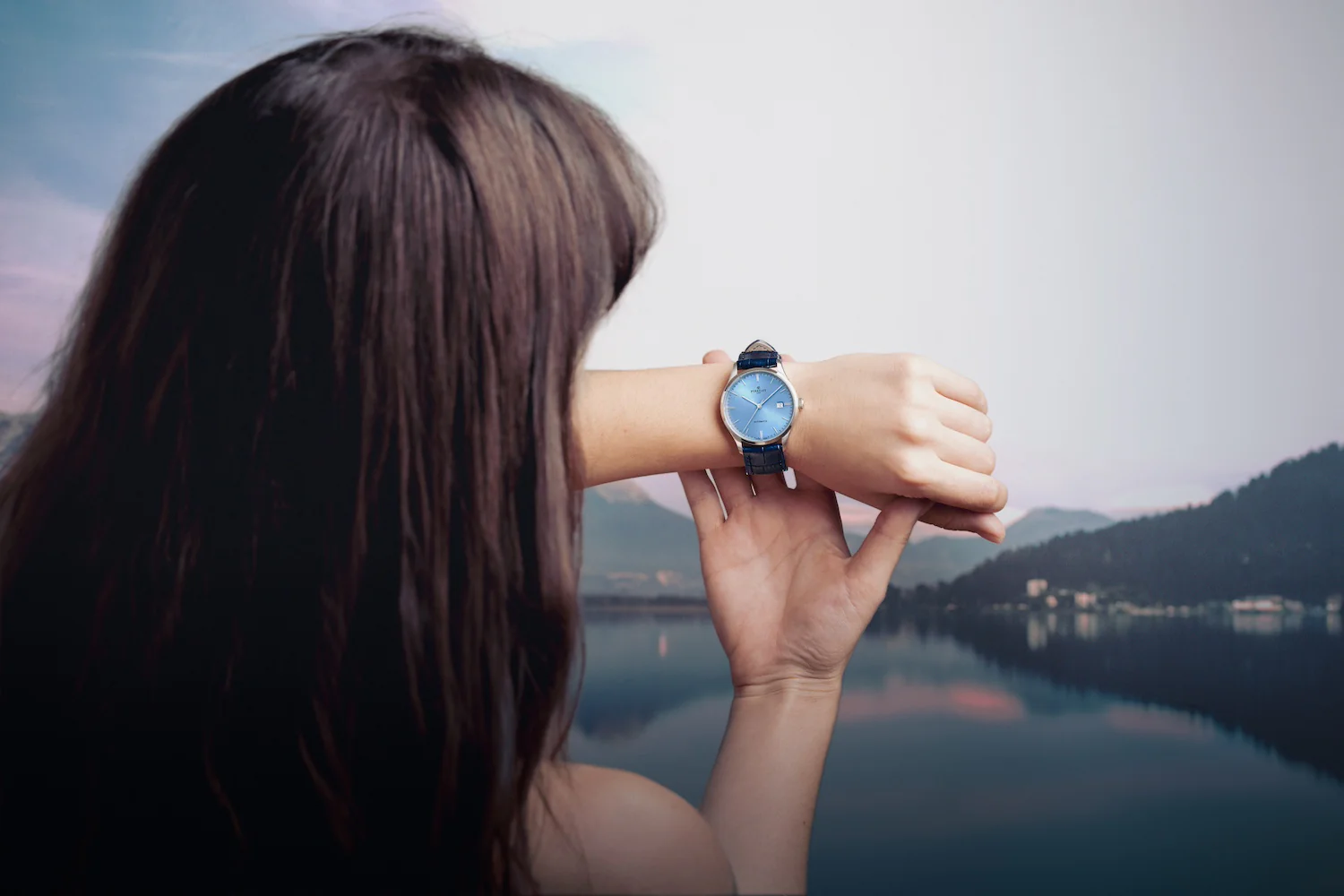 Perrelet Weekend 3 Hands Ice Blue Watch - Image 6