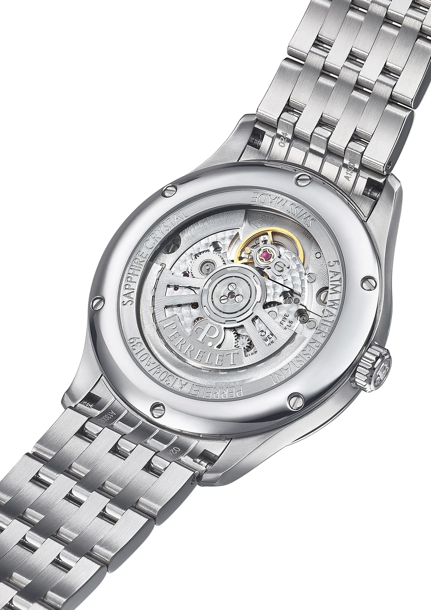 Perrelet Weekend GMT Ice Blue Bracelet Watch - Image 2