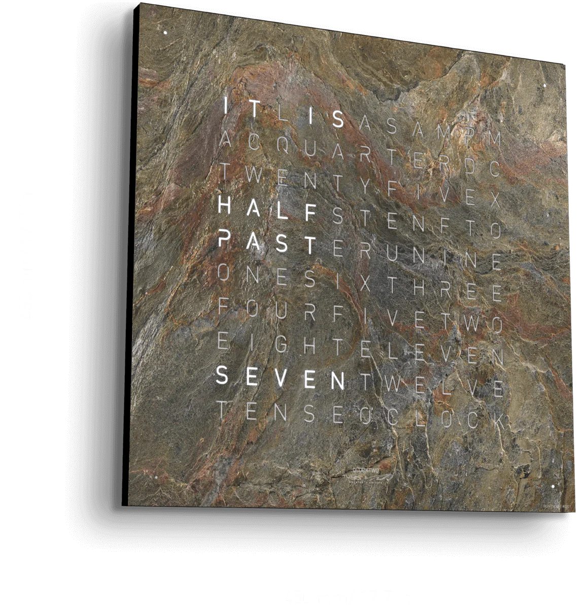 QLOCKTWO Earth 90 Creators Edition Glintscape Wall Clock Watch - Image 2