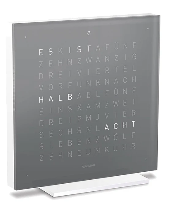QLOCKTWO Earth 13.5 Pure Earl Grey Tea Table Clock Watch - Image 2