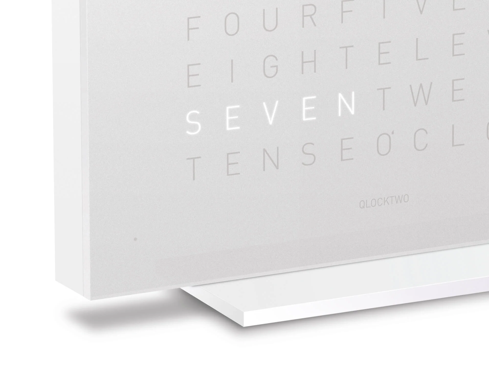 QLOCKTWO Earth 13.5 Pure Vanilla Sugar Table Clock Watch - Image 4