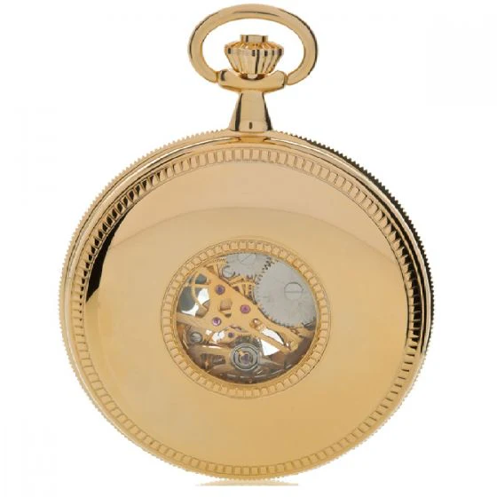 Rapport Pocket Watch Half Hunter Gold Plated - Image 2