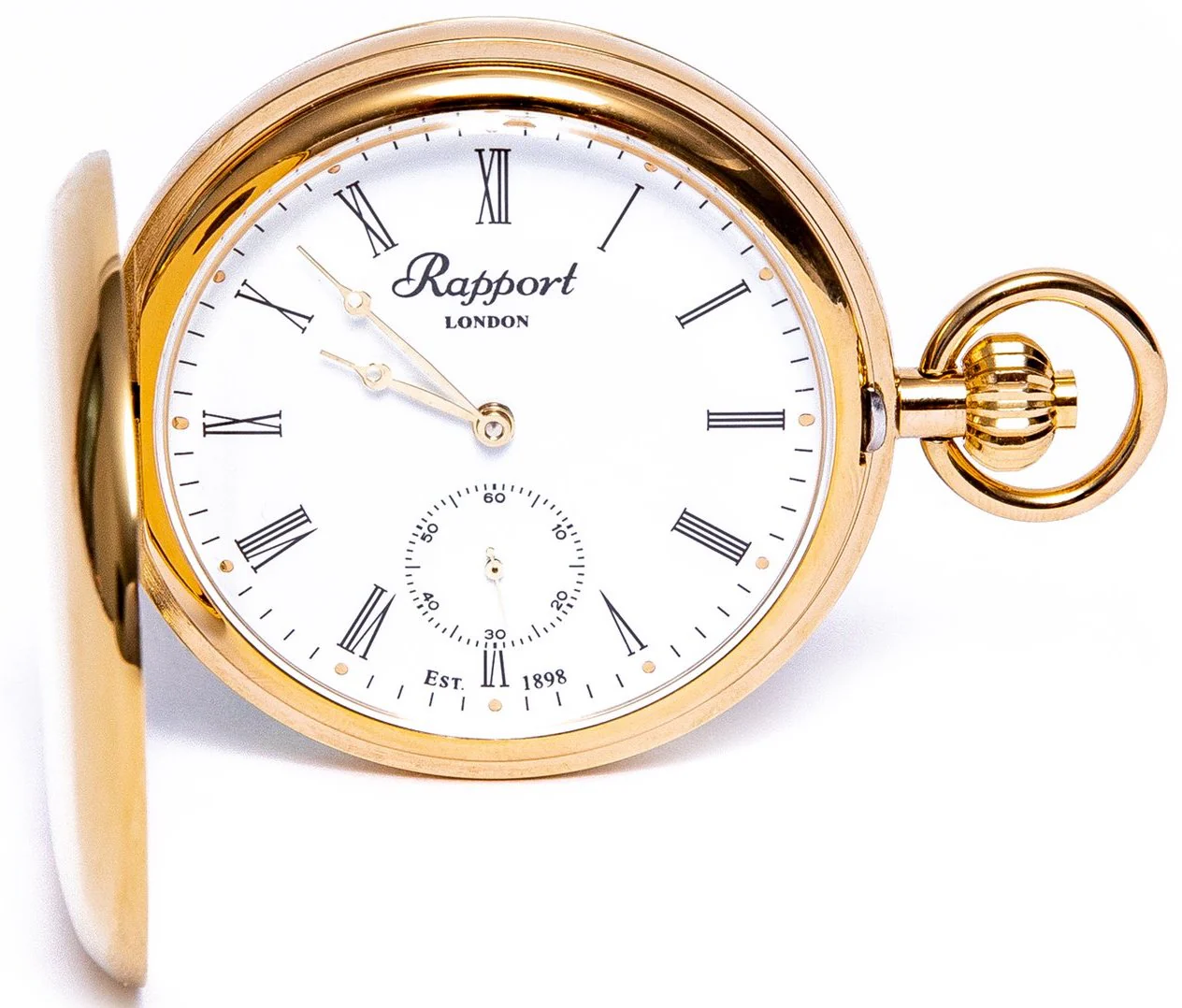 Rapport Pocket Watch Mechanical Double Hunter Gold Plated - Image 4
