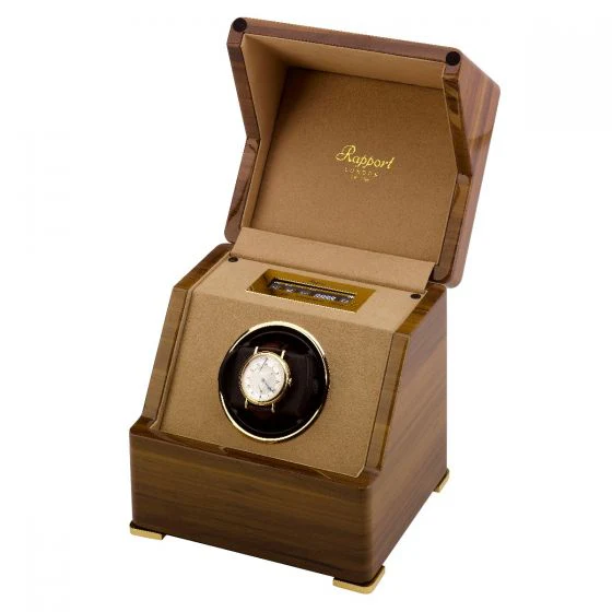 Rapport Watch Winder Perpetua III Single Touch Screen Walnut Finish - Image 2