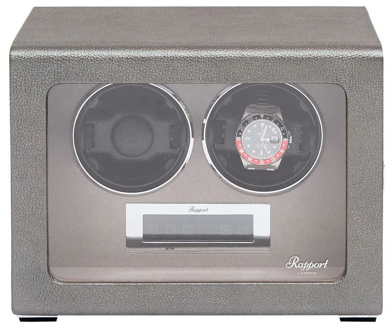 Rapport Watch Winder Quantum Quad Two Leather Grey - Image 7