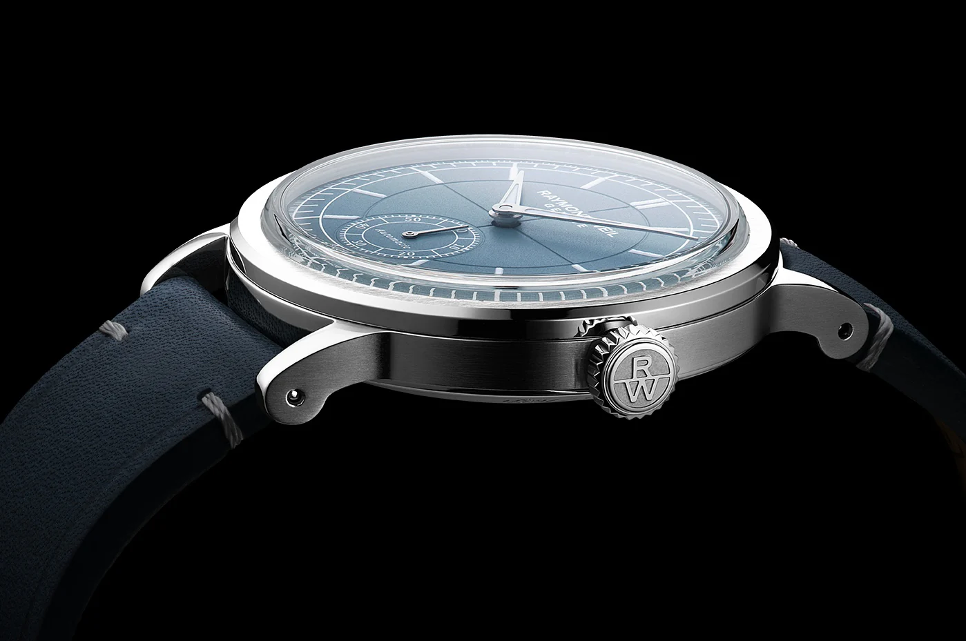 Raymond Weil Millesime Small Seconds Blue Denim Watch - Image 4