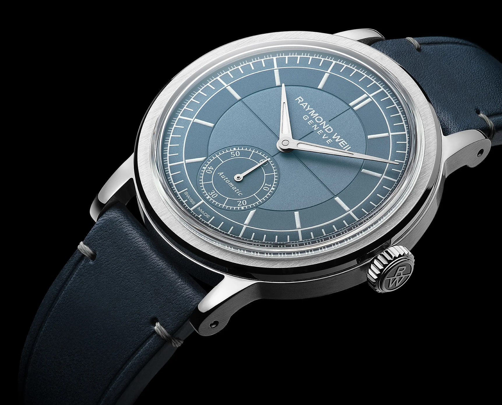 Raymond Weil Millesime Small Seconds Blue Denim Watch - Image 5