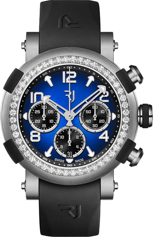 RJ Watches ARRAW Marine Titanium Blue Diamonds 45mm