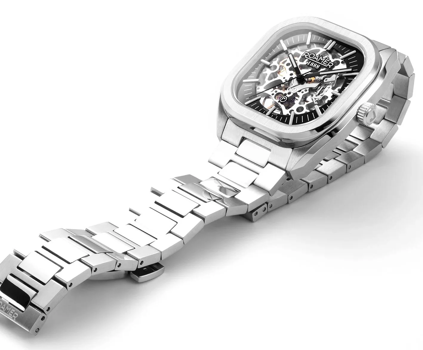 Roamer Mechano Black Skeleton Watch - Image 5