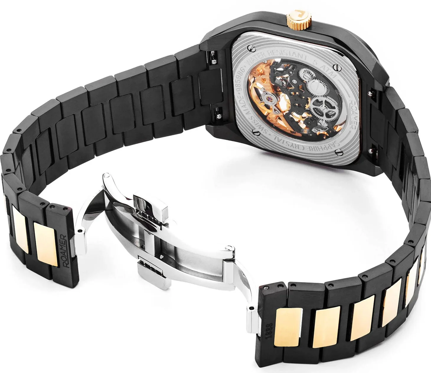 Roamer Mechano Black Skeleton Watch - Image 3