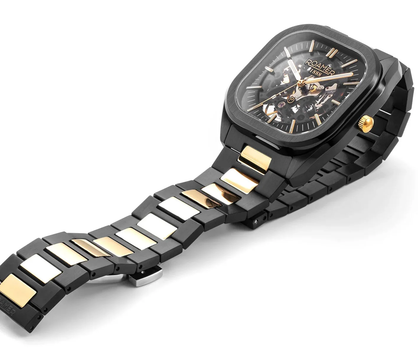 Roamer Mechano Black Skeleton Watch - Image 7