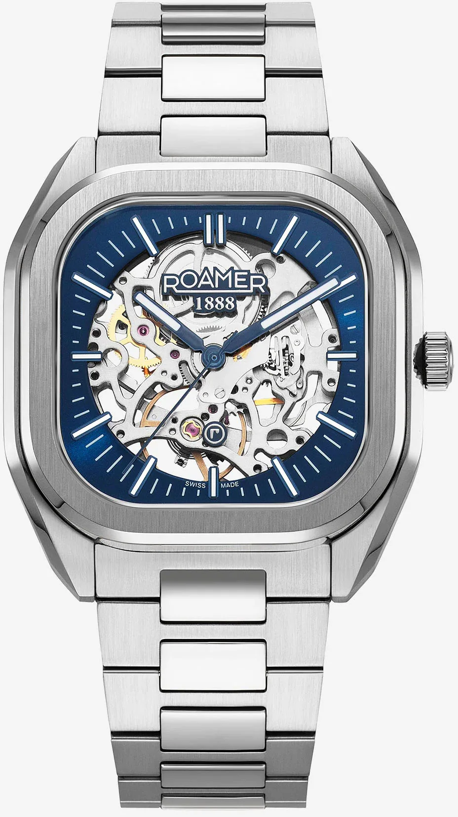 Roamer Mechano Blue Skeleton Watch