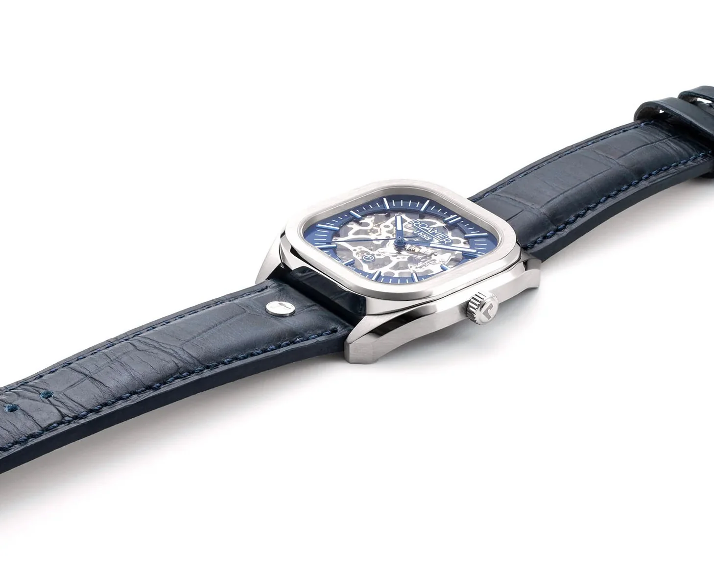 Roamer Mechano Blue Skeleton Watch - Image 7