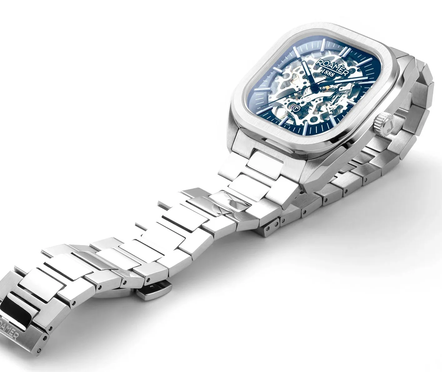 Roamer Mechano Blue Skeleton Watch - Image 8