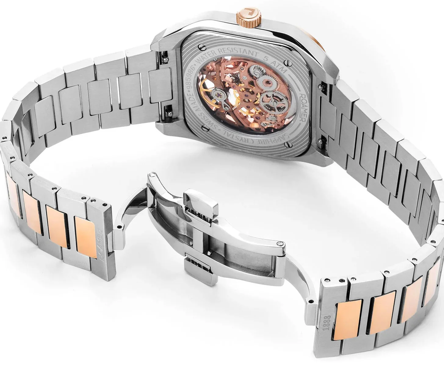 Roamer Mechano Green Skeleton Watch - Image 3