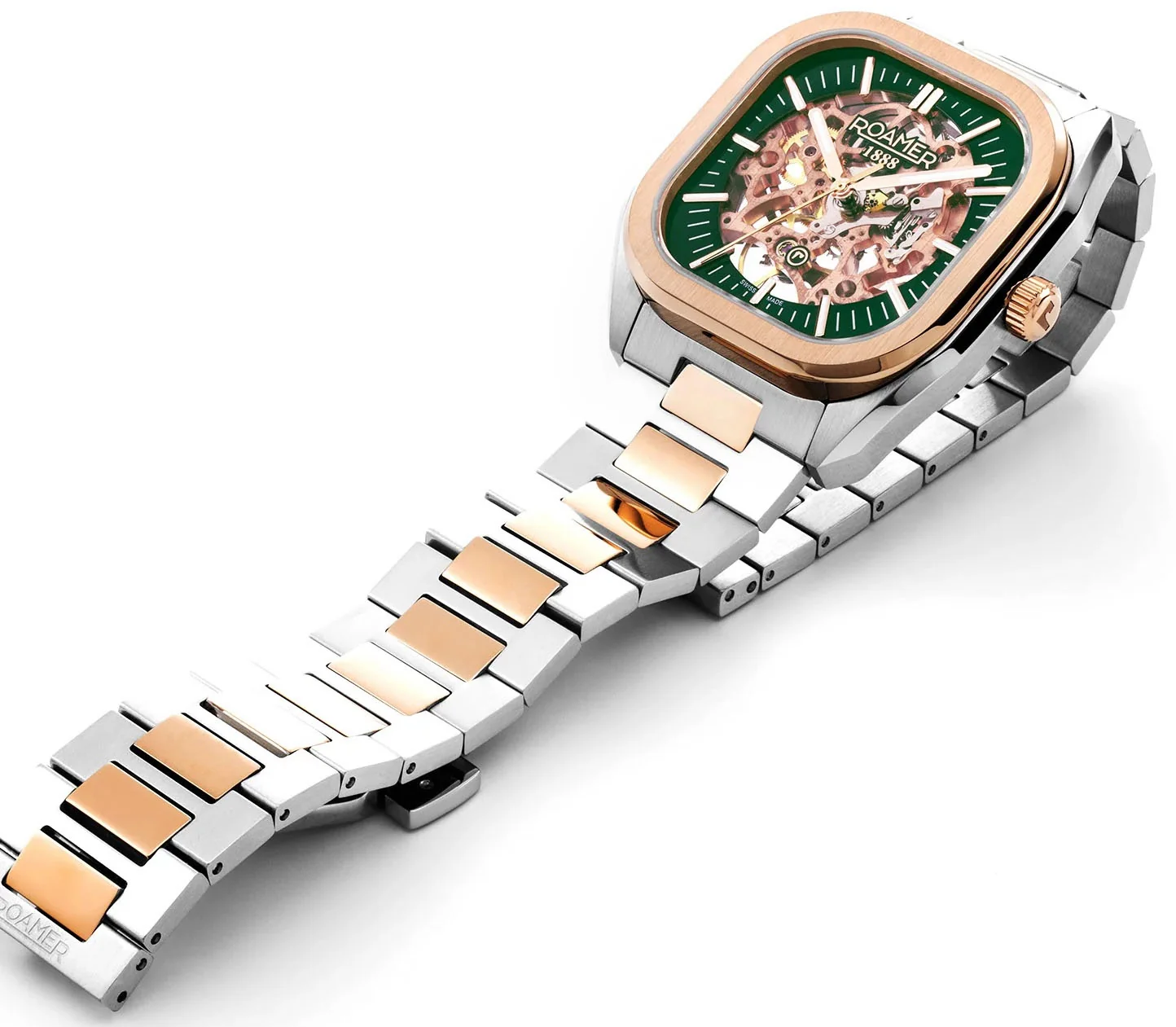 Roamer Mechano Green Skeleton Watch - Image 8