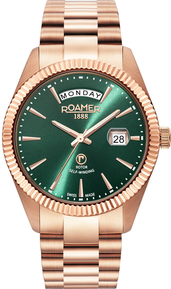 Roamer Primeline Day Date Green 