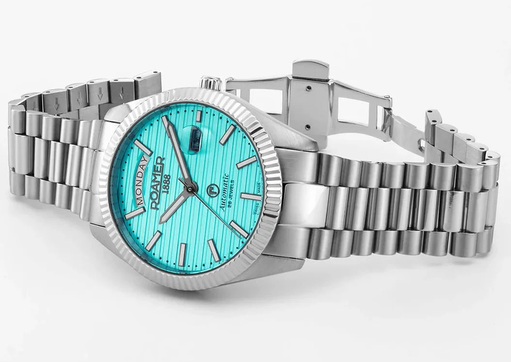 Roamer Primeline Day Date II Marine Blue Watch - Image 3