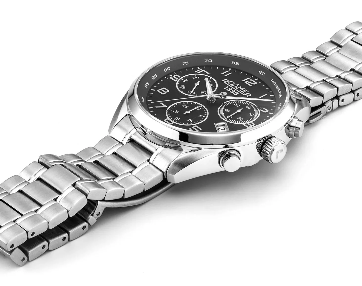 Roamer Pro Chrono Black Watch - Image 2