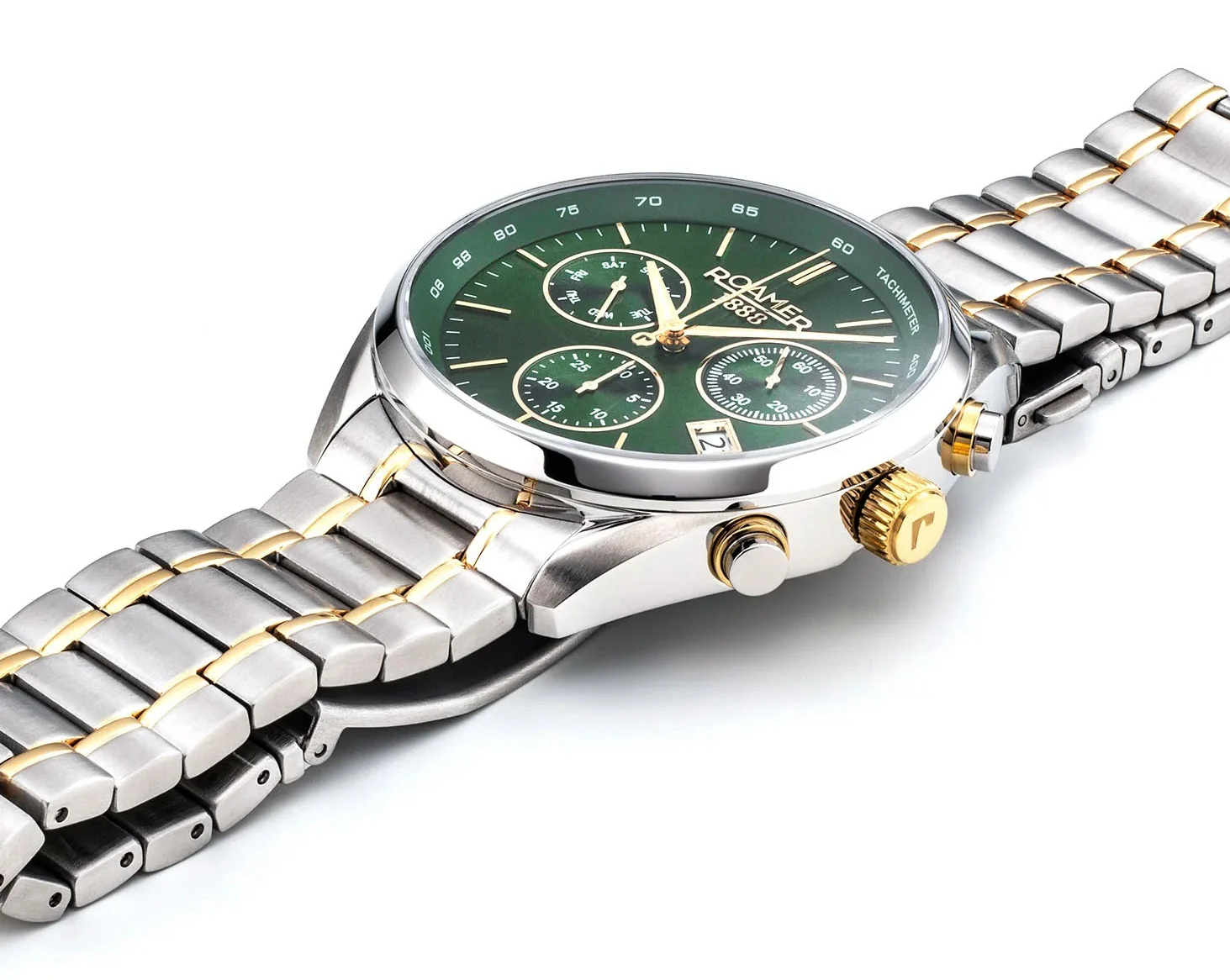 Roamer Pro Chrono Green Watch - Image 2