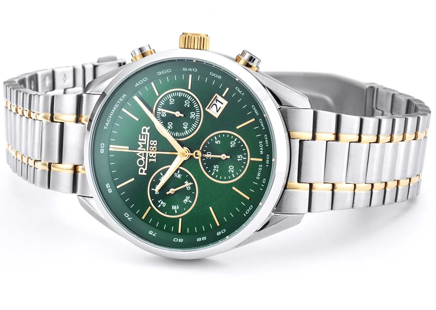 Roamer Pro Chrono Green Watch - Image 3