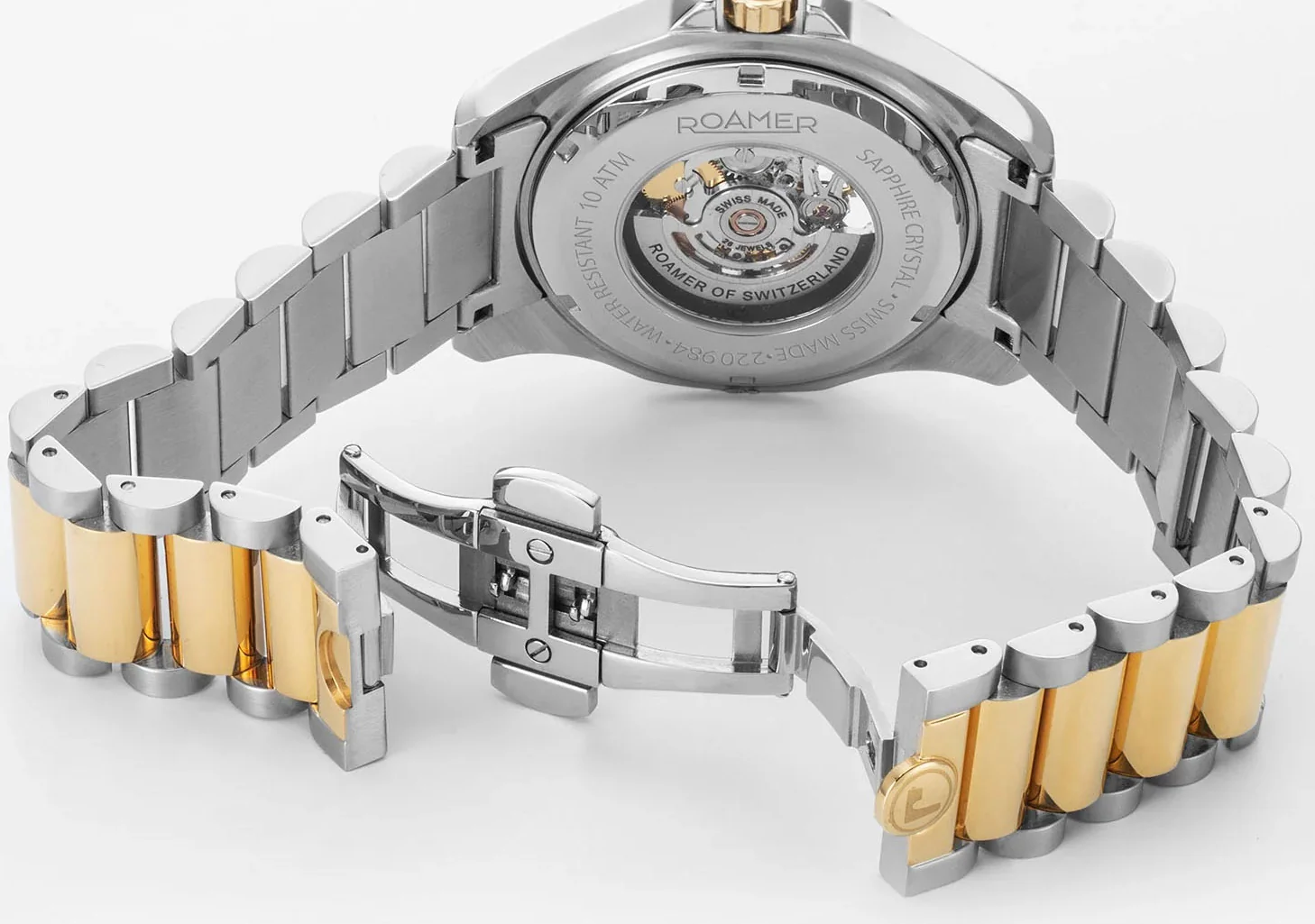 Roamer Rockshell Mark III Skeleton Green Watch - Image 3